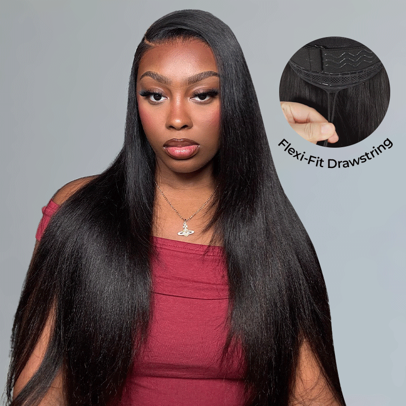 13×6 Full Frontal HD Lace Straight Hair Pull Go Glueless Human Hair Wig Pre Everything