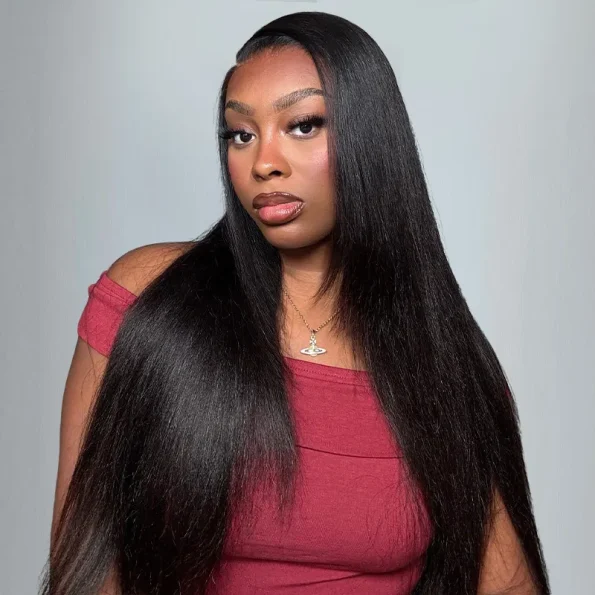 13×6 Full Frontal HD Lace Straight Hair Pull Go Glueless Human Hair Wig Pre Everything
