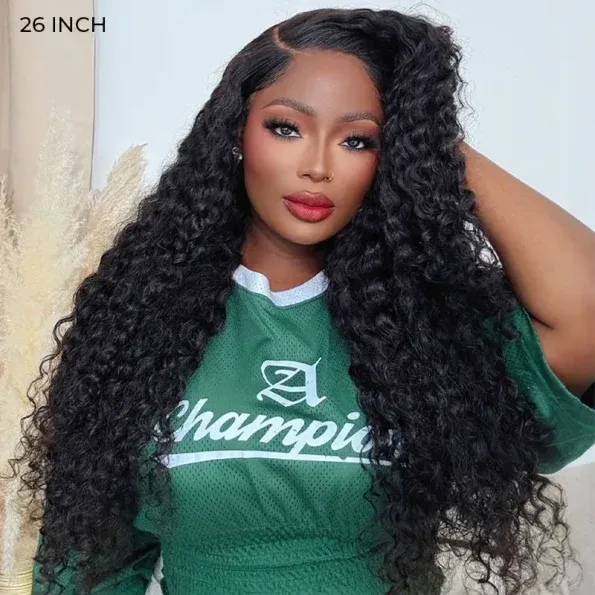 Water Wave Pull Go Drawstring Glueless 6×5 13×6 PartingMax HD Lace Frontal Human Hair Wig