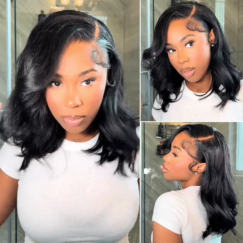 Yaki Loose Wavy Wave 6×5 Lace C Side Part Mid Length Human Hair Glueless Wig