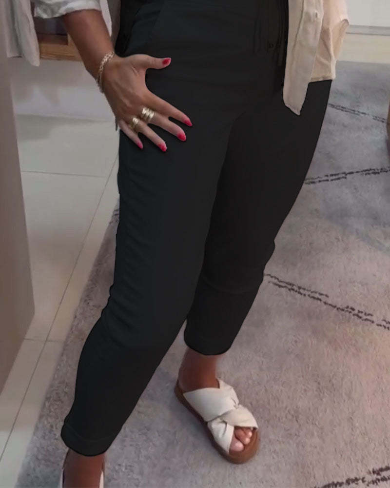 Pennbyxor Avslappnade Med Dragsko