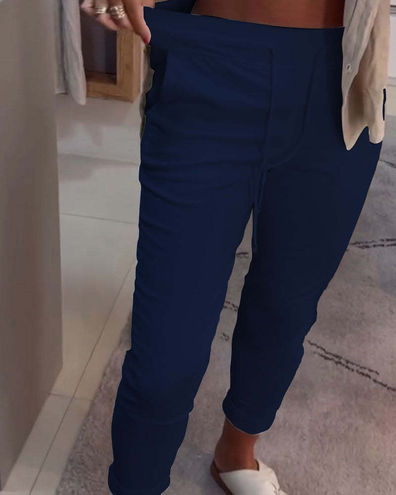 Pennbyxor Avslappnade Med Dragsko