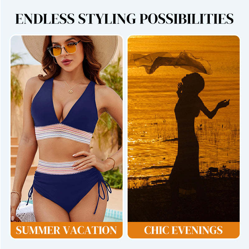 2025 Ny Bikini med hög midja för kvinnor Separat set