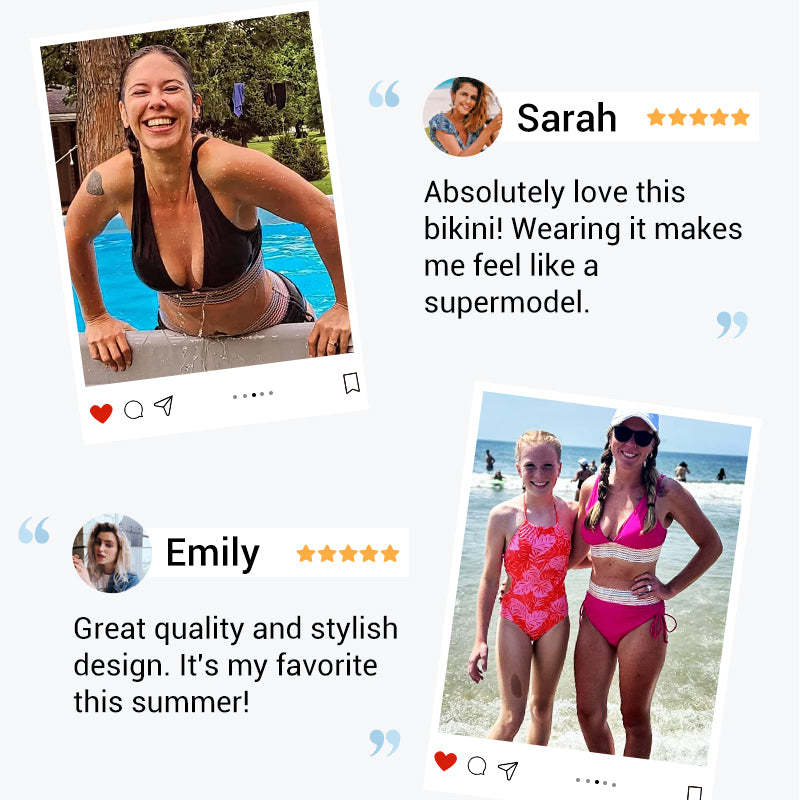 2025 Ny Bikini med hög midja för kvinnor Separat set