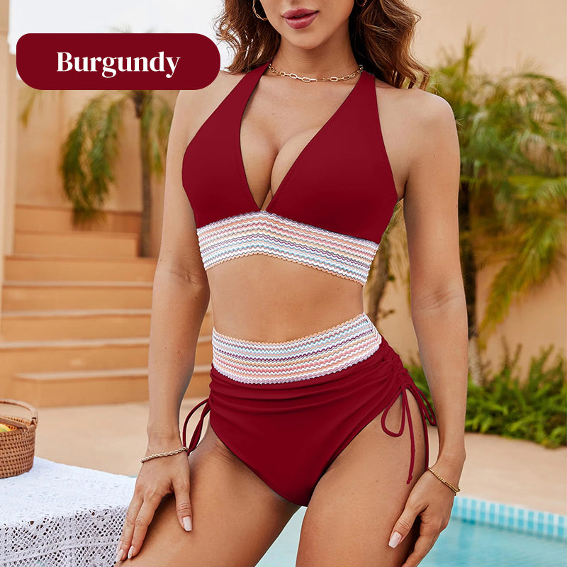 2025 Ny Bikini med hög midja för kvinnor Separat set