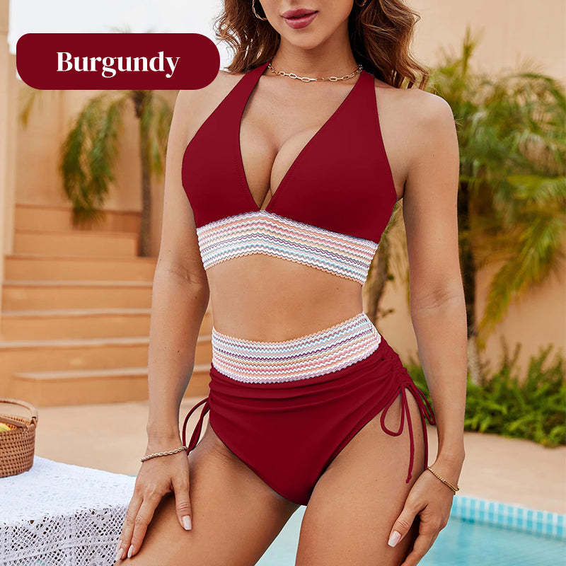 2025 Ny Bikini med hög midja för kvinnor Separat set