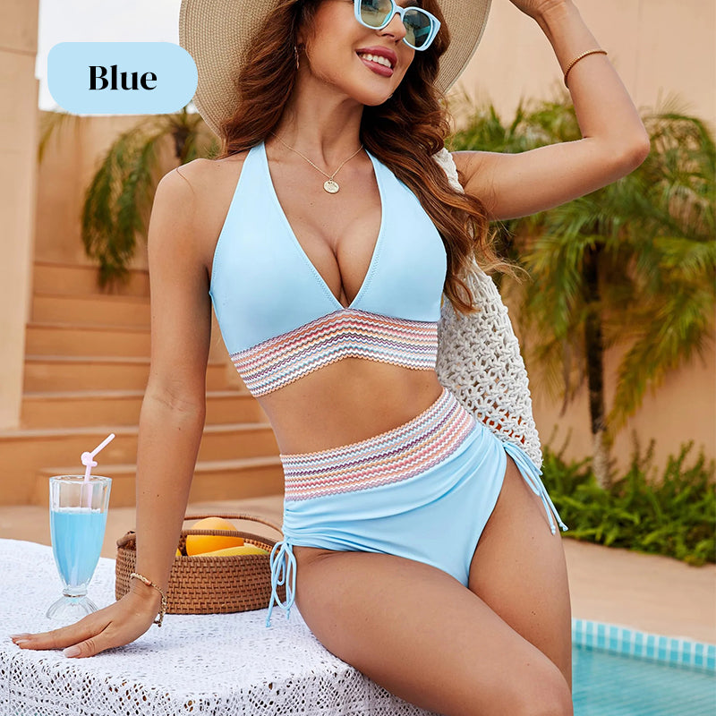 2025 Ny Bikini med hög midja för kvinnor Separat set