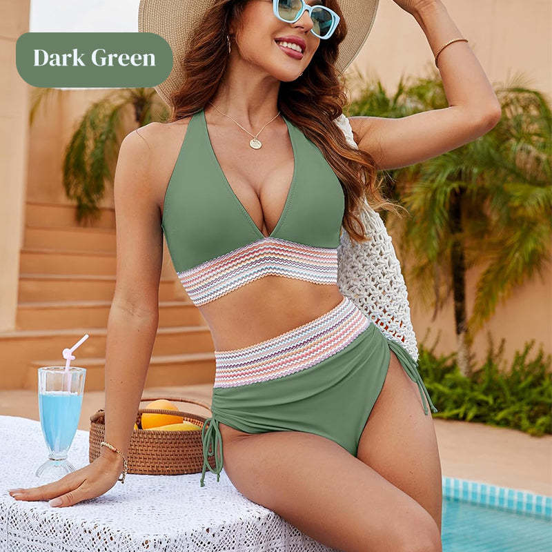 2025 Ny Bikini med hög midja för kvinnor Separat set