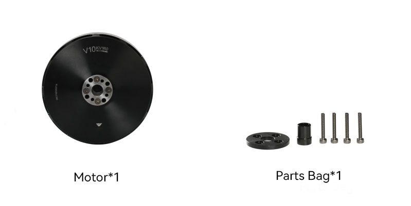  V10 KV160V Type Motors for Multirotor Aircraft