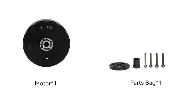  V10L 170kv VTOL Brushless Motor for Multirotor Drones