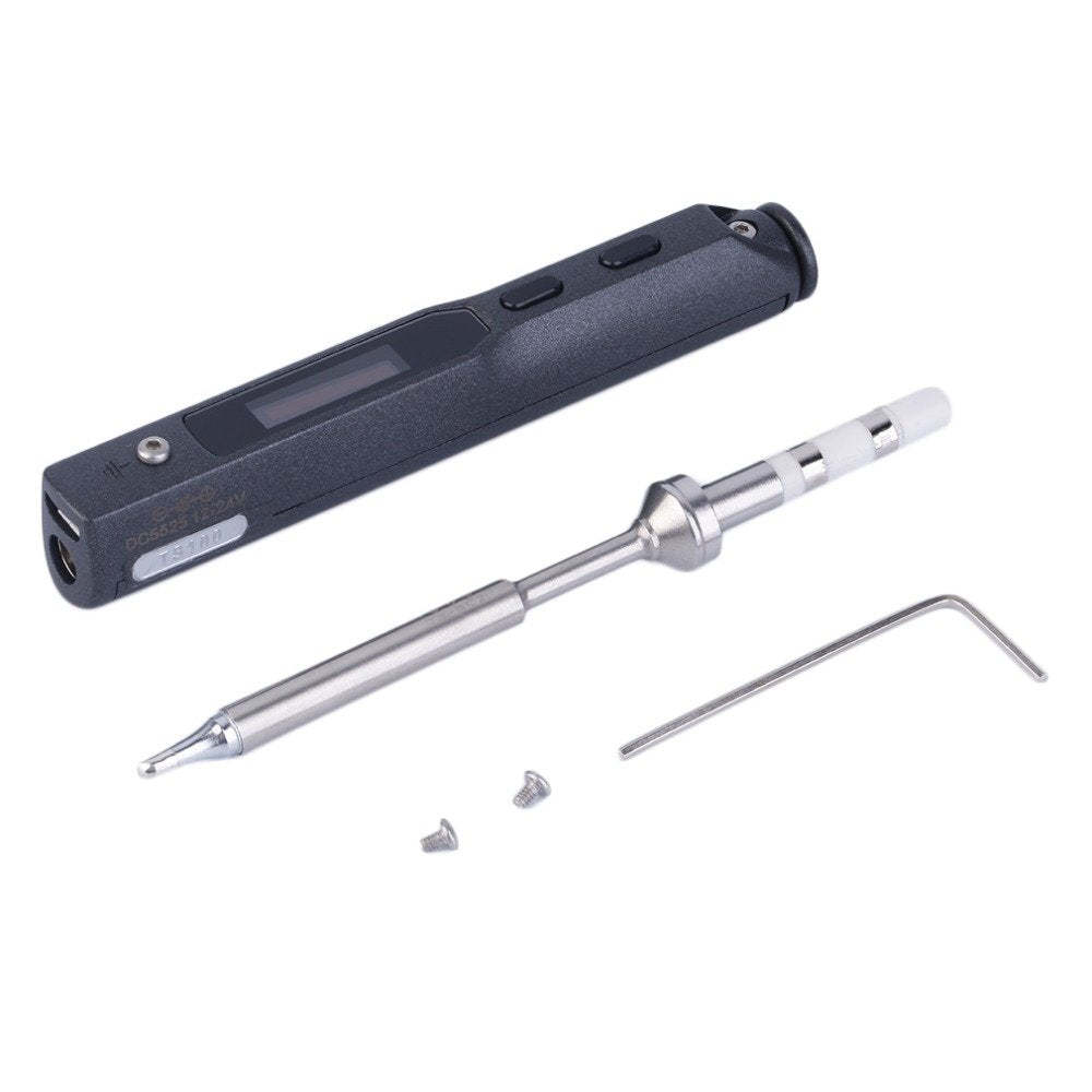 Mini Ts100 Digital Oled Programmable Interface Dc5525 Soldering Iron Station Built-In Stm32 Chip-T-Motor