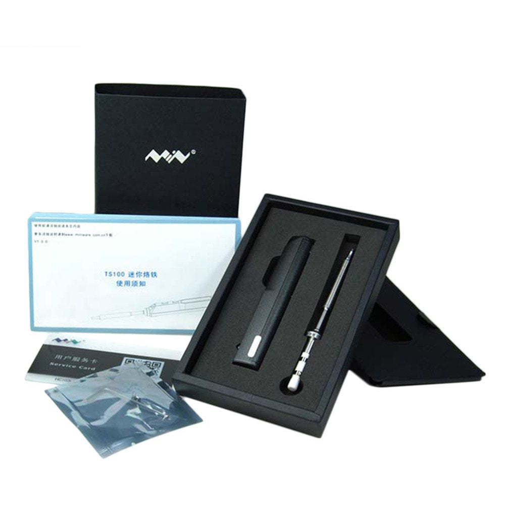 Mini Ts100 Digital Oled Programmable Interface Dc5525 Soldering Iron Station Built-In Stm32 Chip-T-Motor