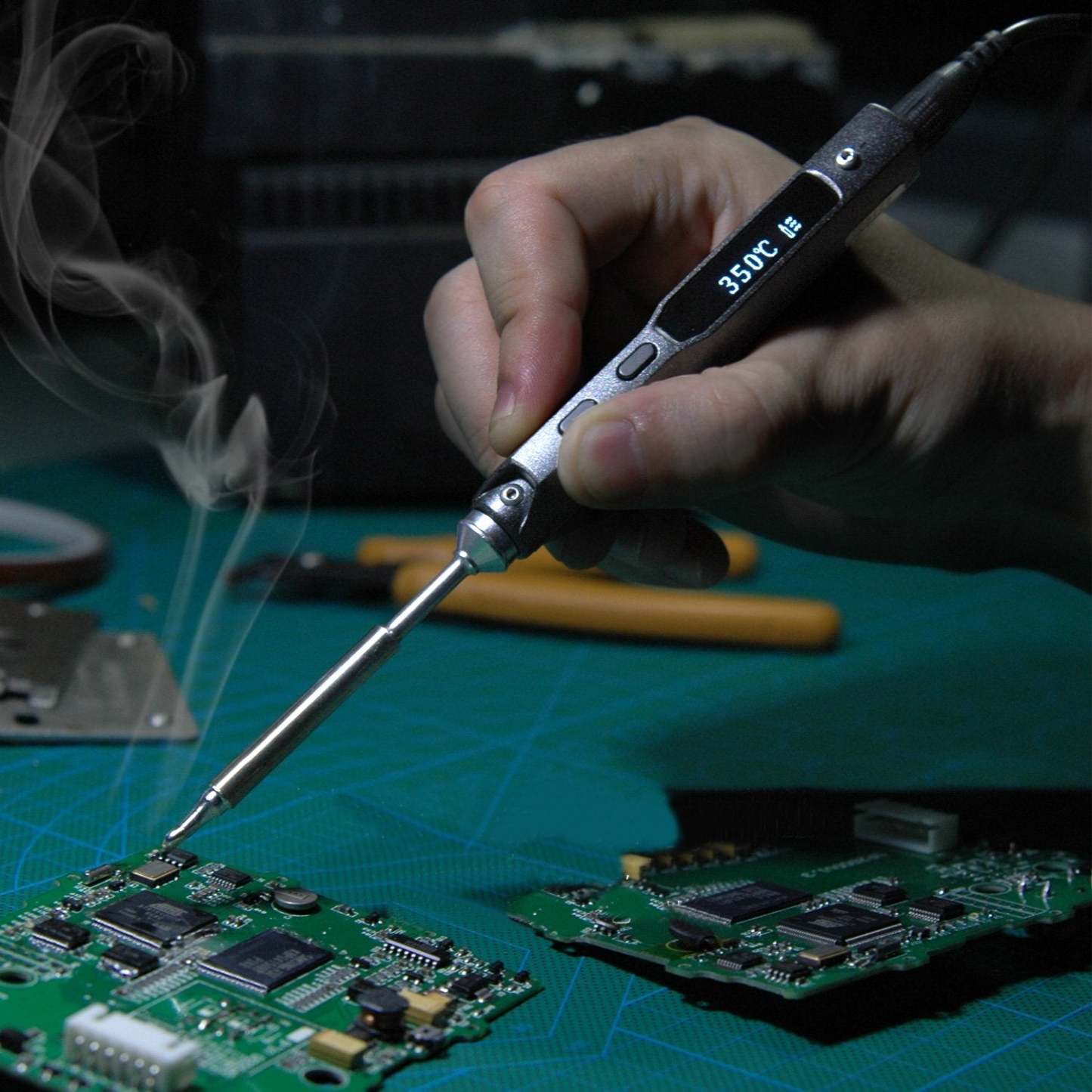 Mini Ts100 Digital Oled Programmable Interface Dc5525 Soldering Iron Station Built-In Stm32 Chip-T-Motor