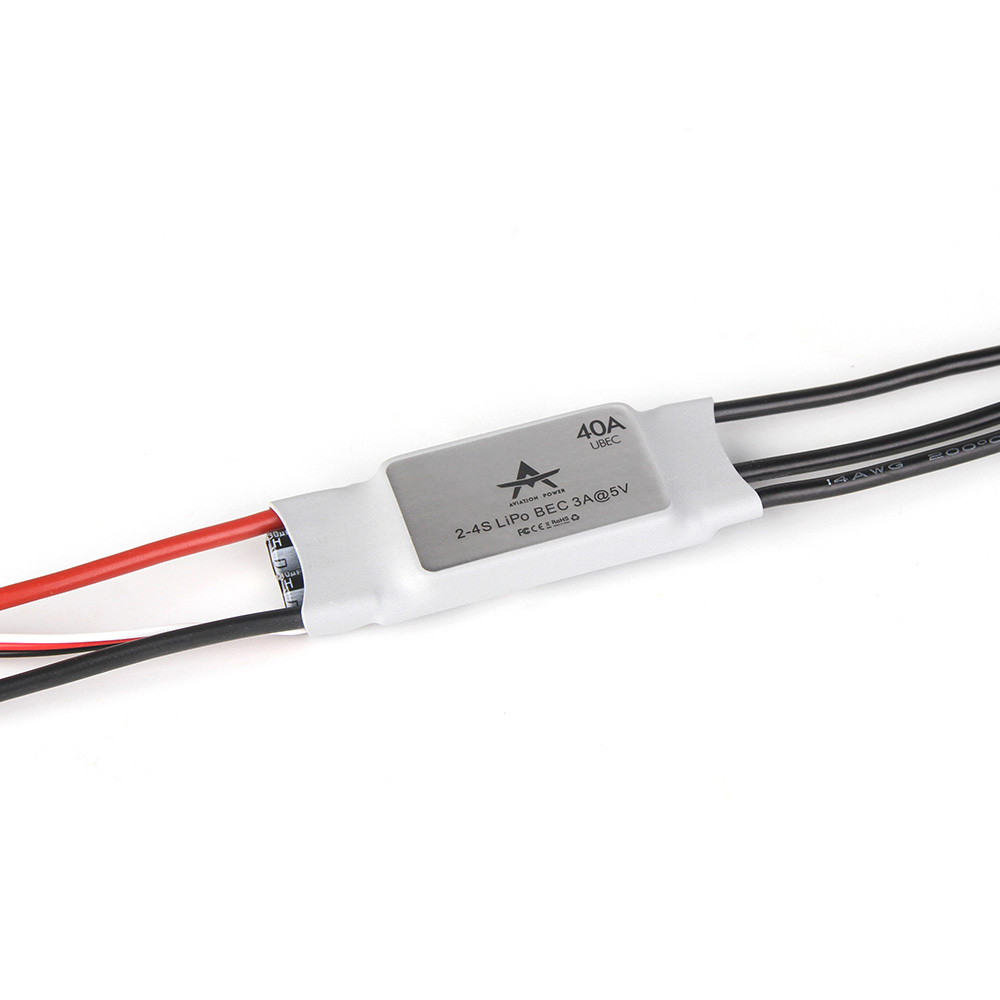  AT40A ESC Supports 2-4S Lipo batteries For Fixed Wing Drones