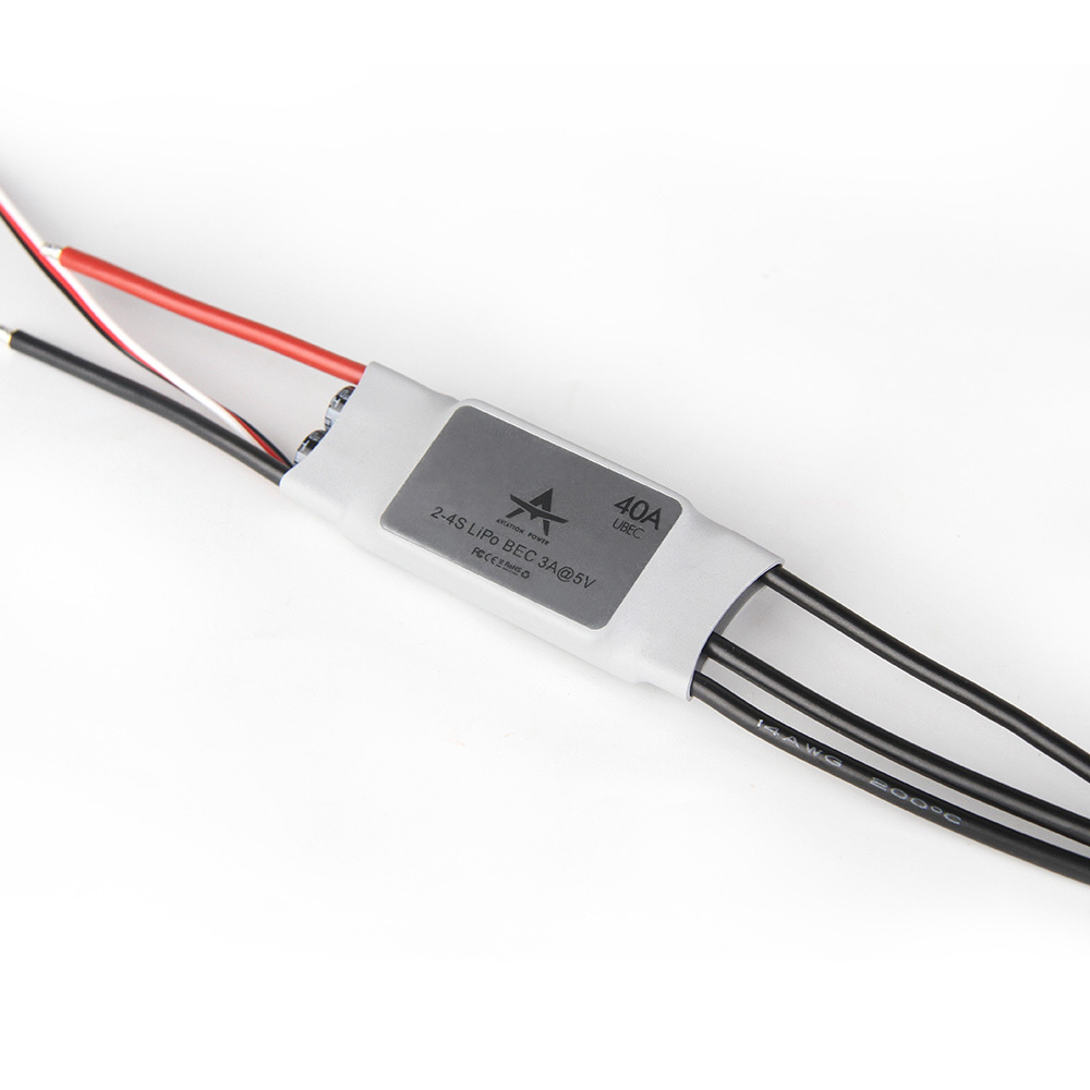  AT40A ESC Supports 2-4S Lipo batteries For Fixed Wing Drones