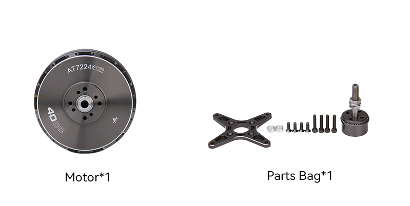 AT7224 40CC Airplane Fixed Wing Long Shaft Brushless Motor