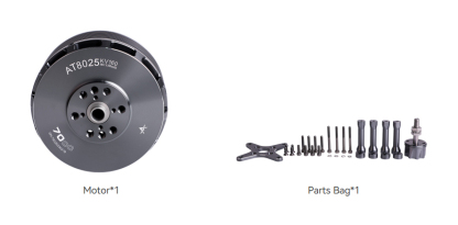 AT8025 70CC Airplane Fixed Wing Long Shaft Brushless Motor -160KV/190KV