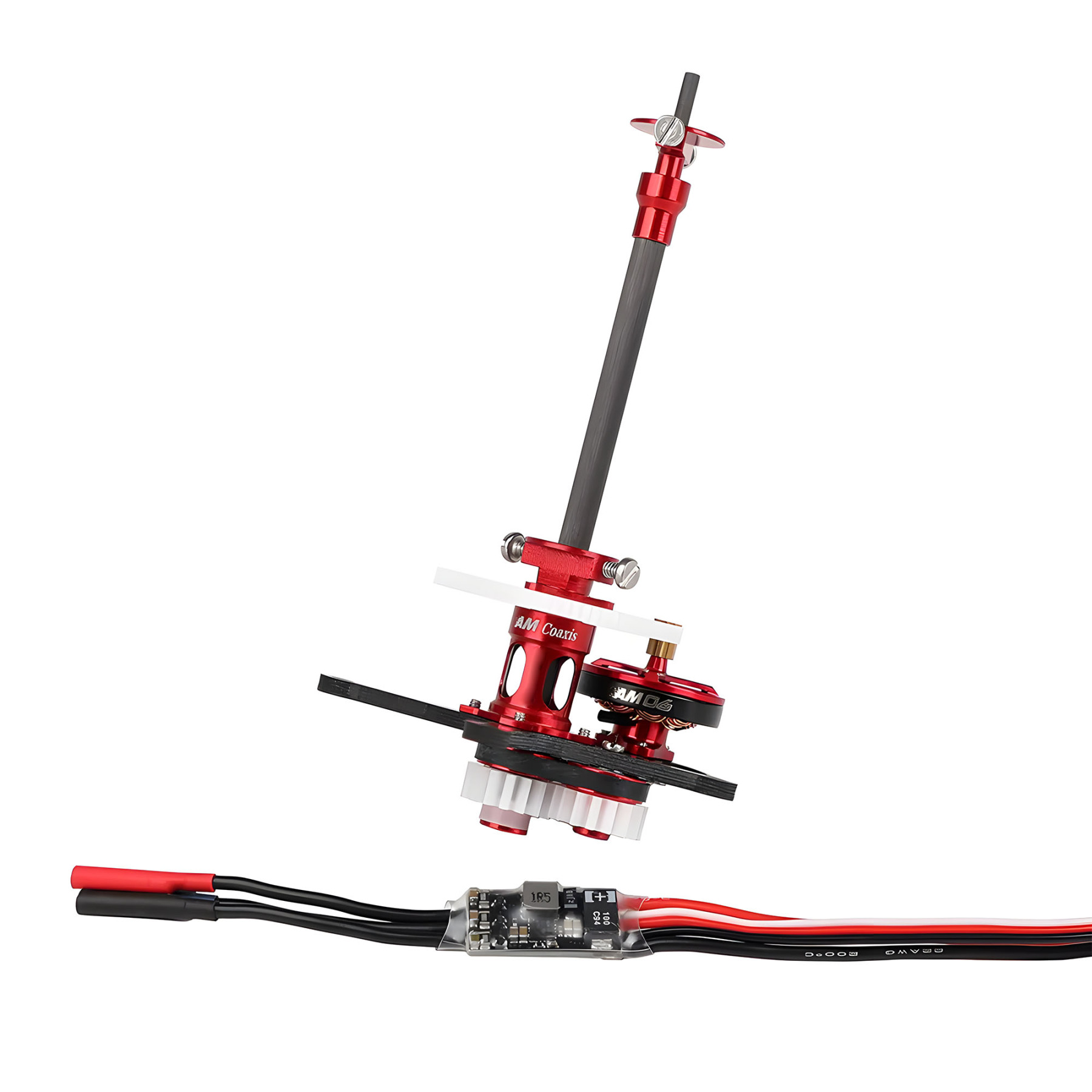 AM Coaxial(coaxial motor+AM06A ESC+ 17.5 Props(2pcs) thrust system(1S) with 17.5 inch props For F3P