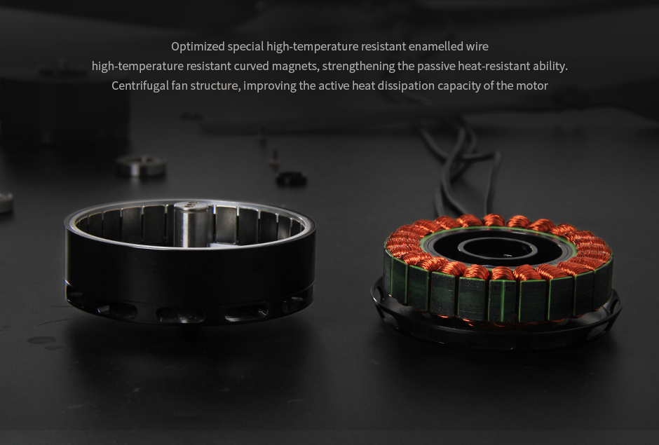 High heat dissipation capacity