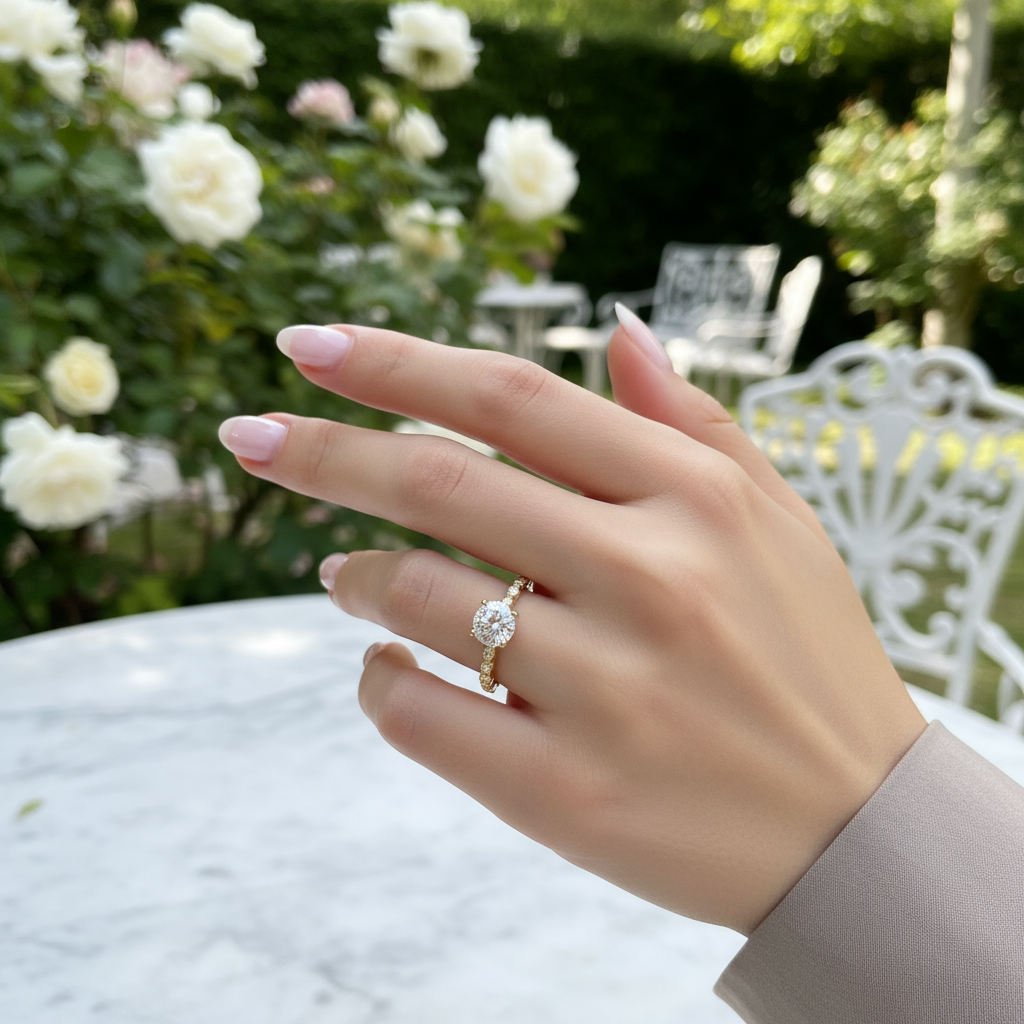 Affordable Gold Engagement Ring