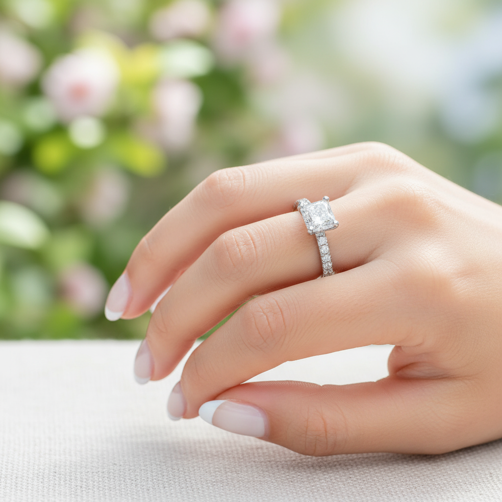 Affordable Silver Engagement Ring