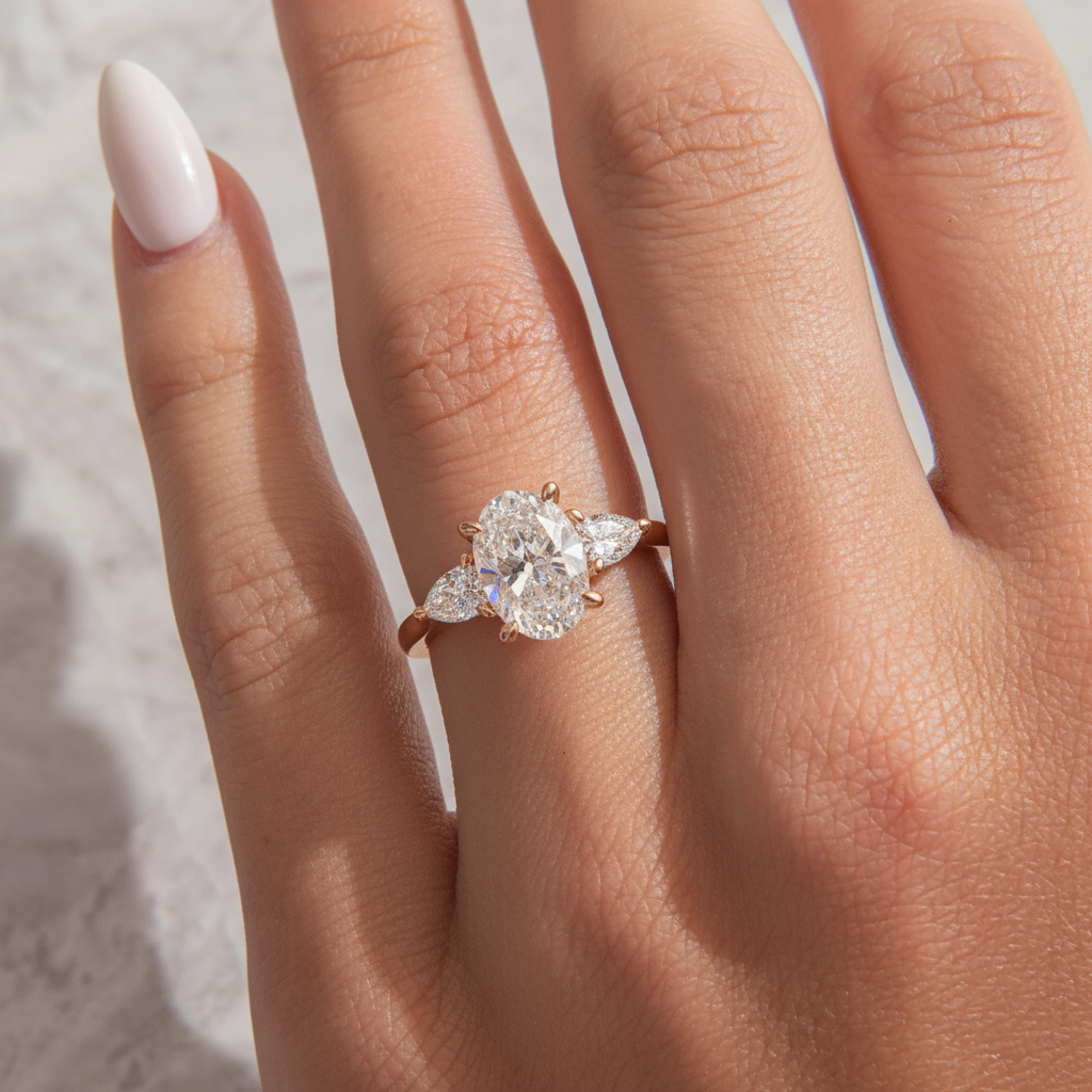 Affordable Three-Stone Engagement Ring