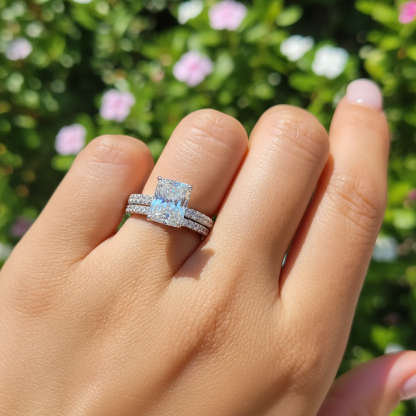 Beautiful Radiant Cut Engagement Ring