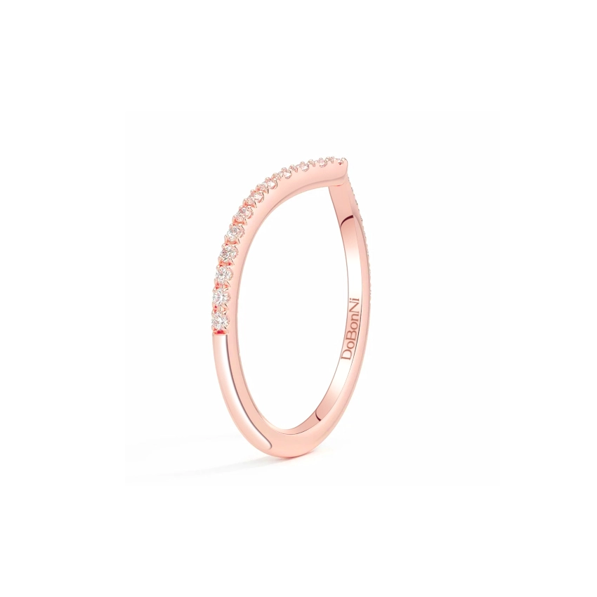 Chevron-Wedding-band-Stackable-Rose-Gold