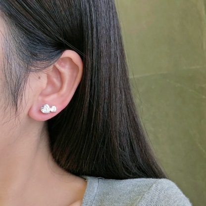 Coeur Earring - Silver