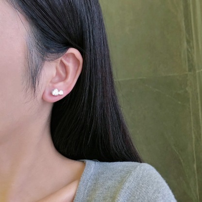 Coeur Earring - Silver