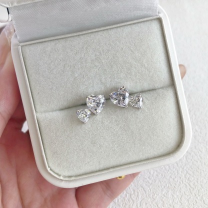 Coeur Earring - Silver