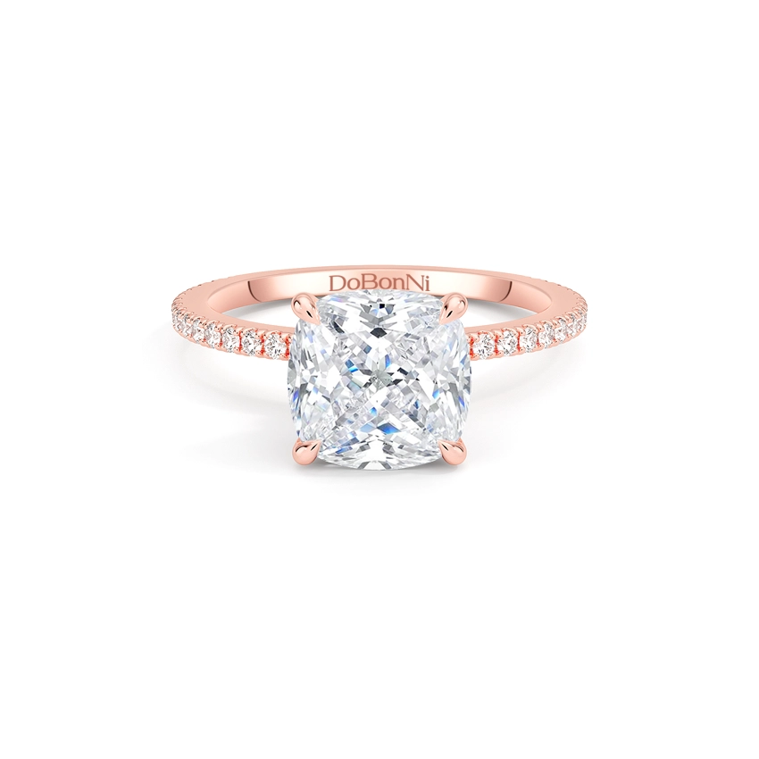 Cushion Cut Engagement Rings Rose Gold