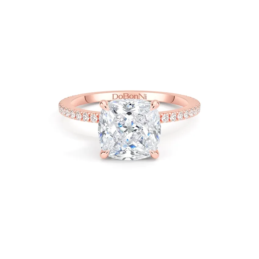 Cushion Cut Engagement Rings Rose Gold