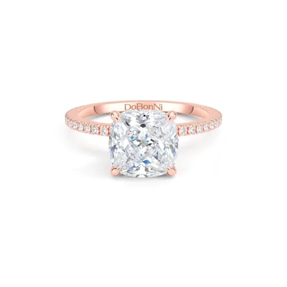 Cushion Cut Engagement Rings Rose Gold