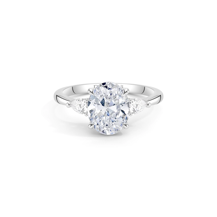 Engagement Rings 3-Stone Oval Cut Wedding Rings