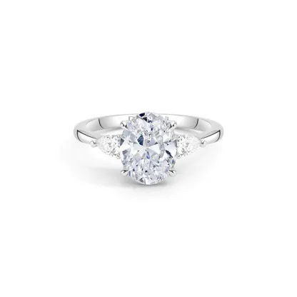 Engagement Rings 3-Stone Oval Cut Wedding Rings