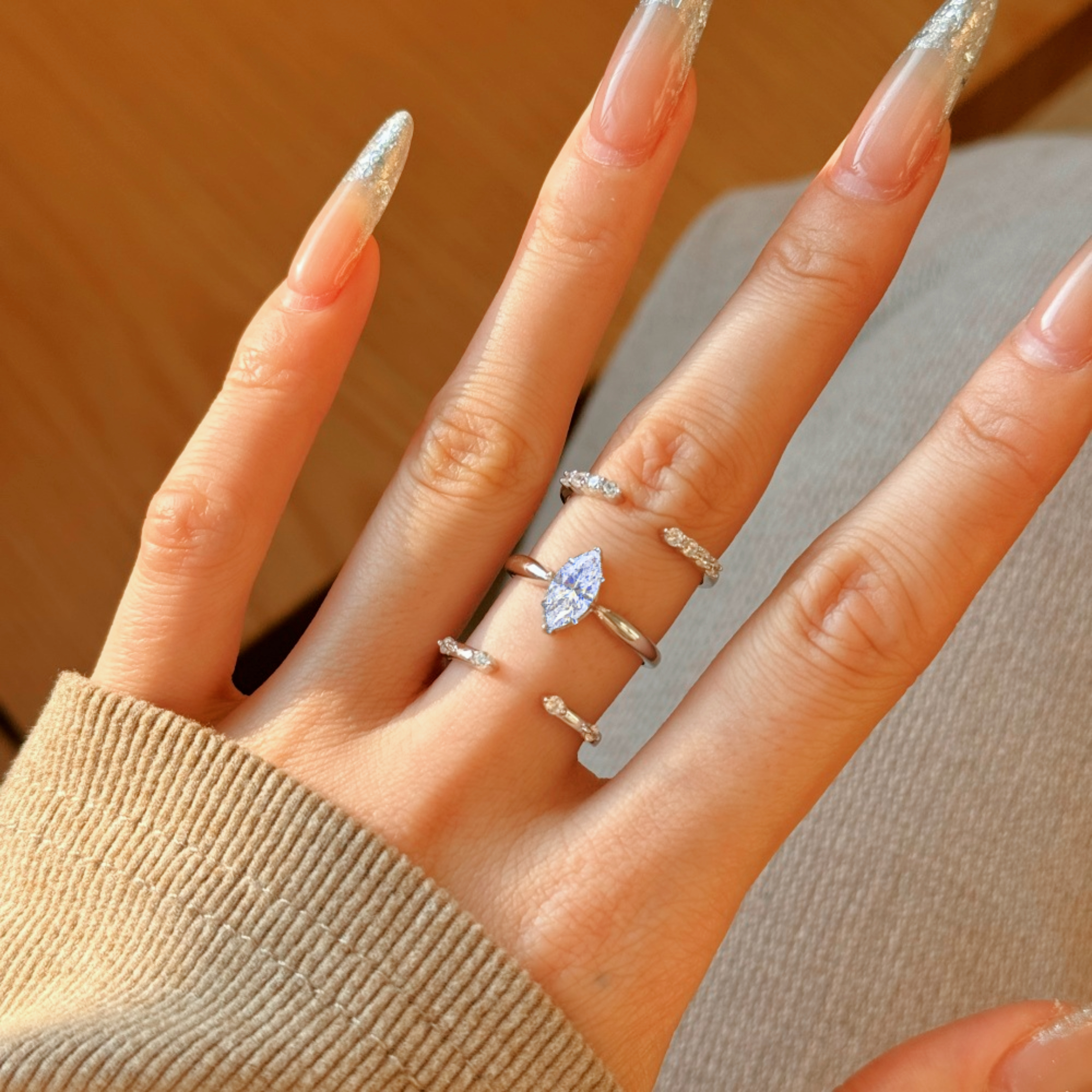 Onda Ring - silver
