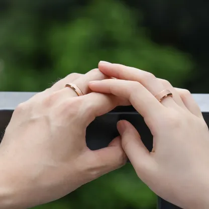 Onyx Ring - Rose Gold