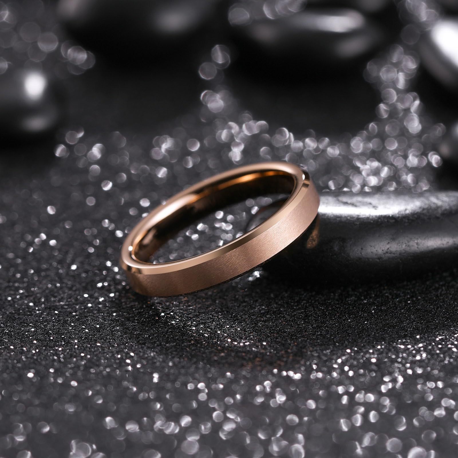 Onyx Ring - Rose Gold