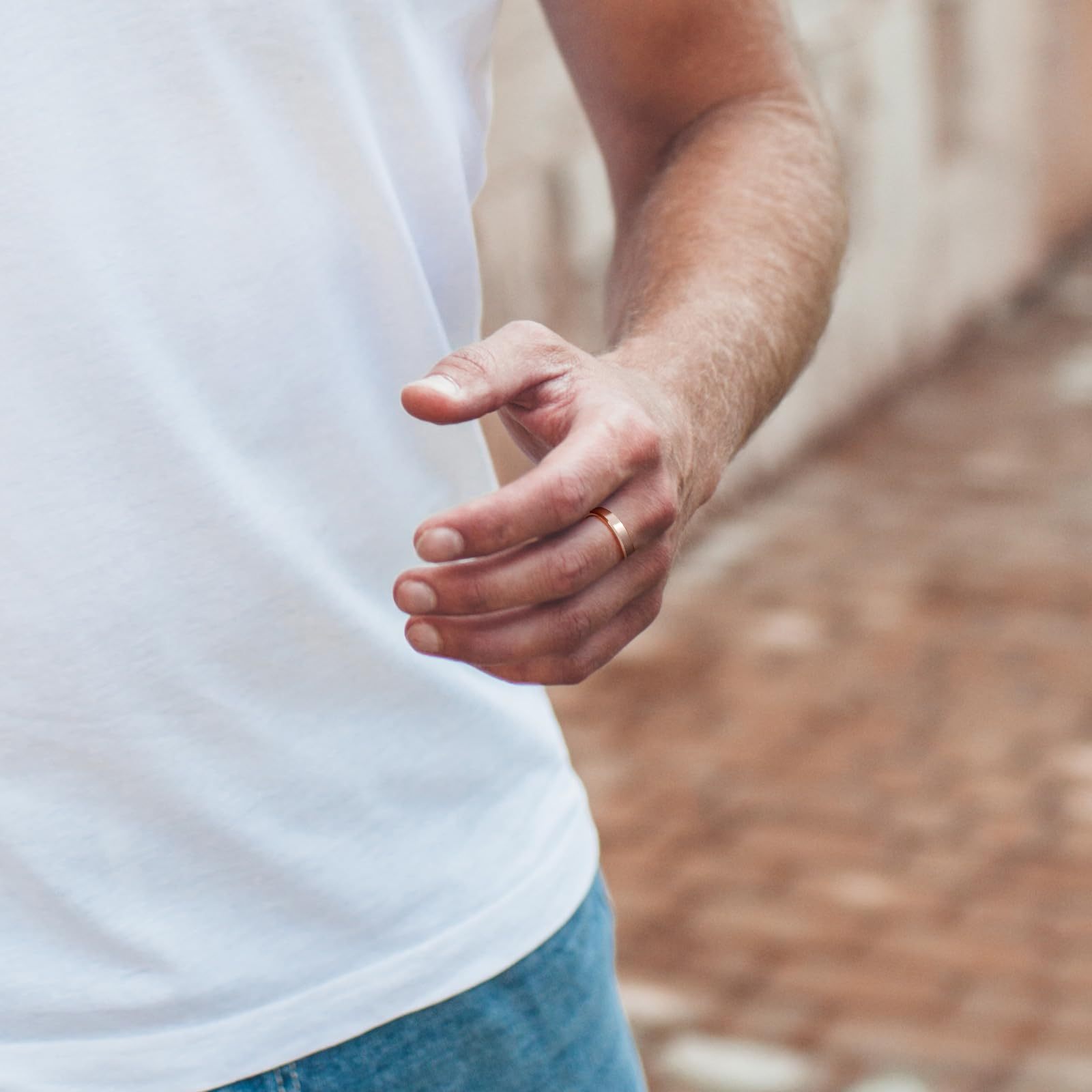 Onyx Ring - Rose Gold