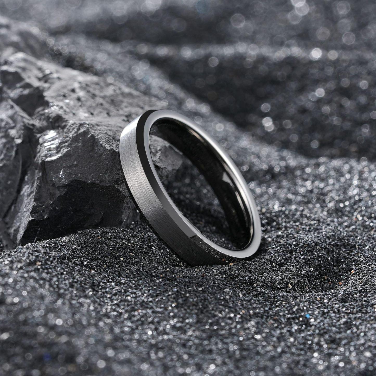 Onyx Ring - Silver
