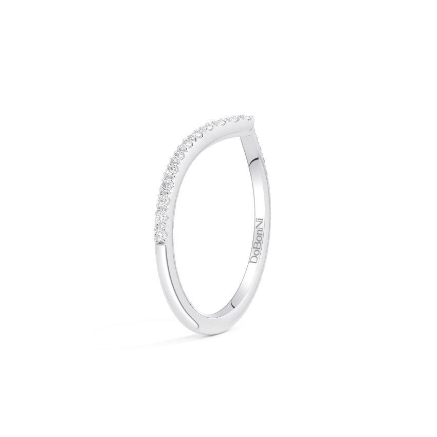 Sterling-silver-stackable-chevron-band-Silver