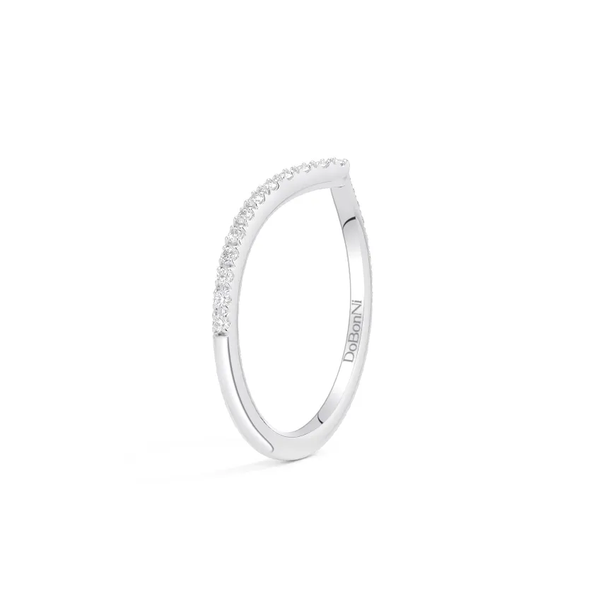 Sterling-silver-stackable-chevron-band-Silver