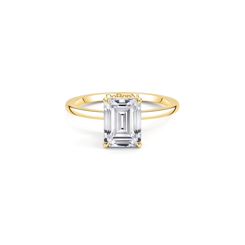 affordable_gold_emerald_cut_engagement_ring