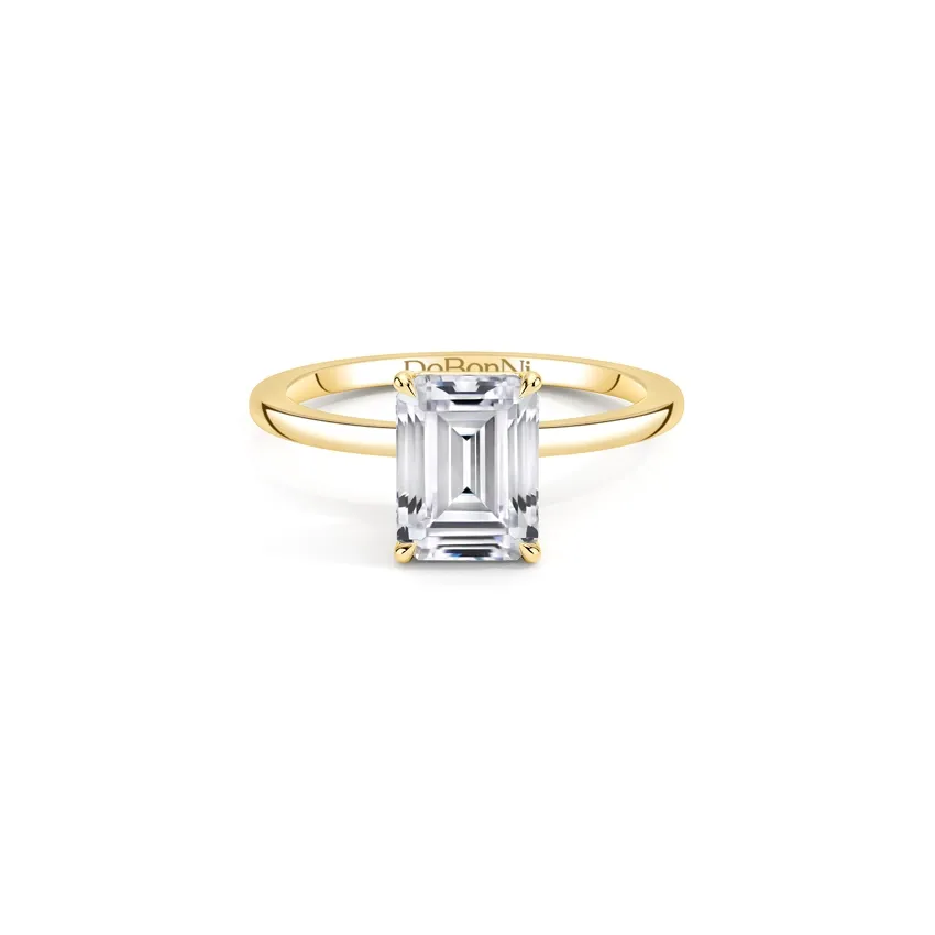 affordable_gold_emerald_cut_engagement_ring