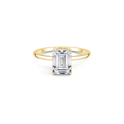 affordable_gold_emerald_cut_engagement_ring