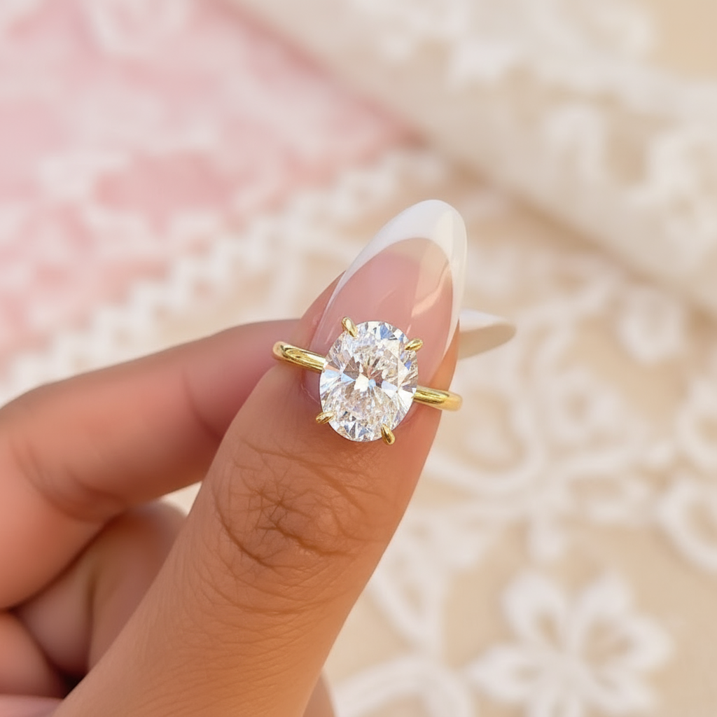 affordable gold engagement ring