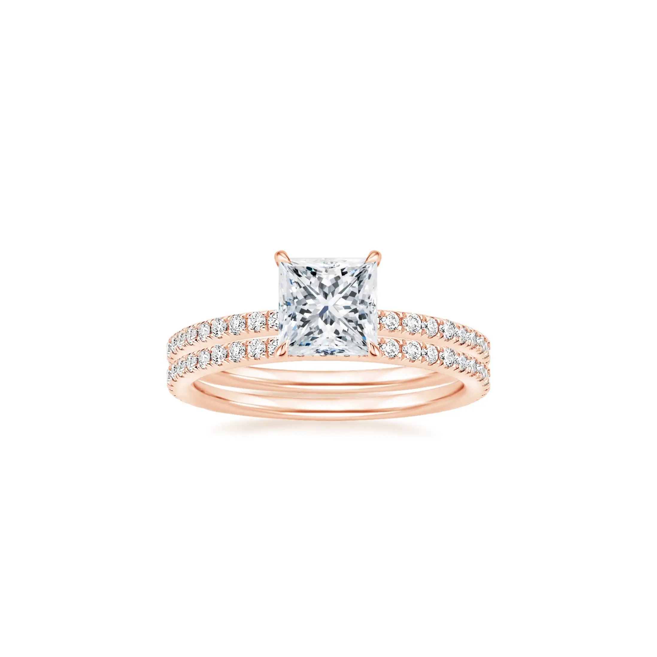 Princess Ring Set - Rose Gold