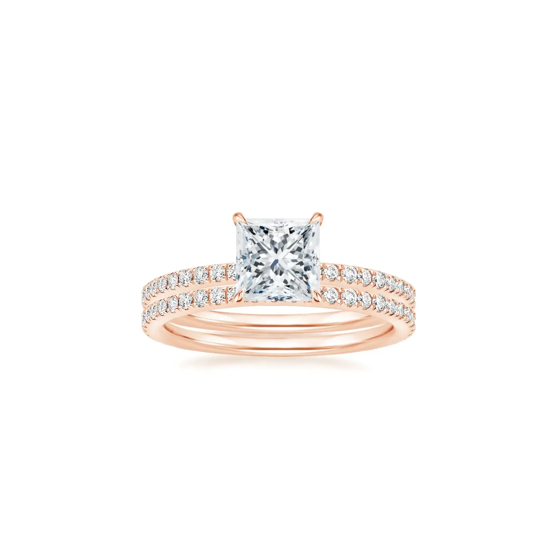 Princess Ring Set - Rose Gold