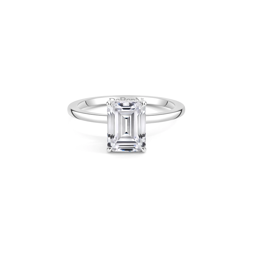 affordable_silver_emerald_cut_engagement_ring